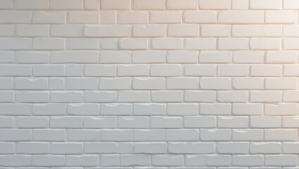 Naklejka premium White brick wall texture