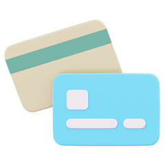Atm card or credit card symbolizing cashless payment icon illustration. Concept of currency exchange digital purchase 3d render illustration image