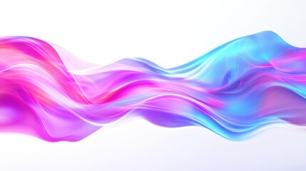 Obraz premium A glowing abstract motion background with vibrant energy waves and soft motion blur, creating a sense of fluidity and modern aesthetics. 