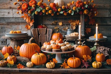 Charming Autumn Gathering with Festive Rustic Decor