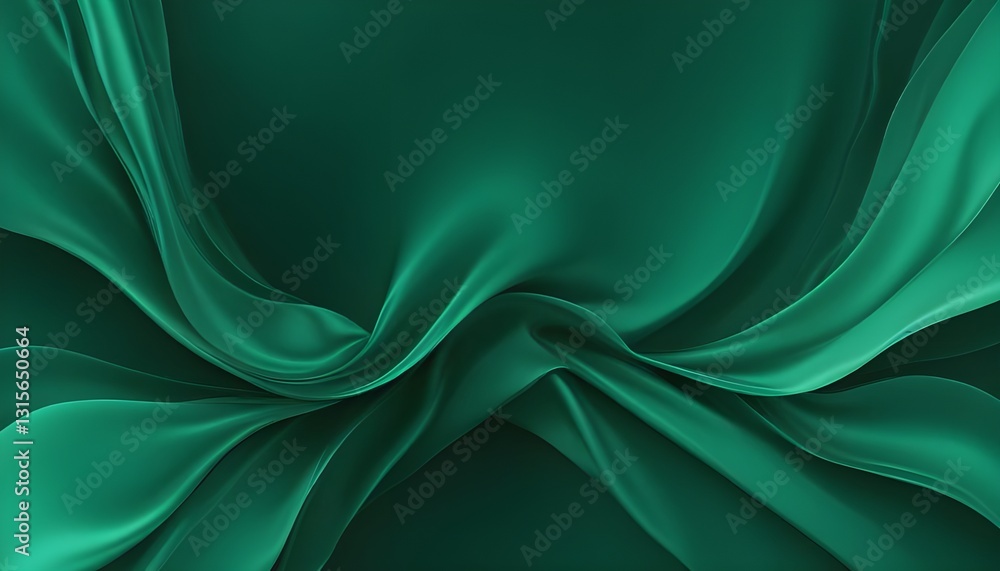 Poster an abstract background with a single solid color of luxurious and elegant emerald green