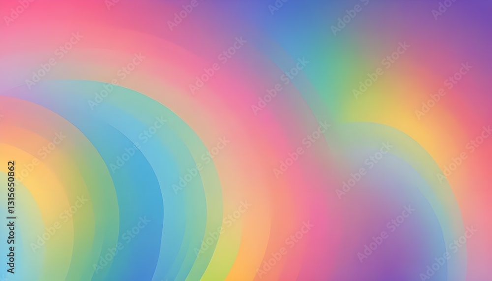 Poster An abstract background with a cheerful and colorful rainbow gradient