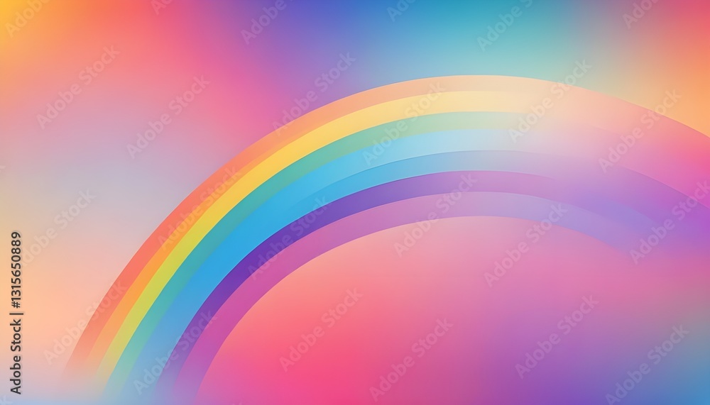 Poster An abstract background with a cheerful and colorful rainbow gradient
