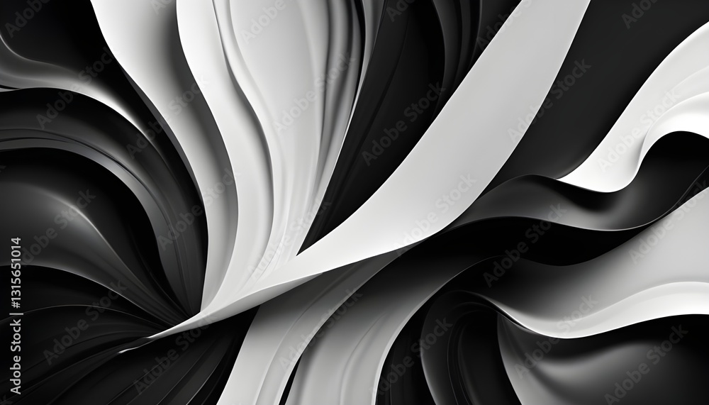 Poster An abstract background with a classic and contrasting black and white color scheme