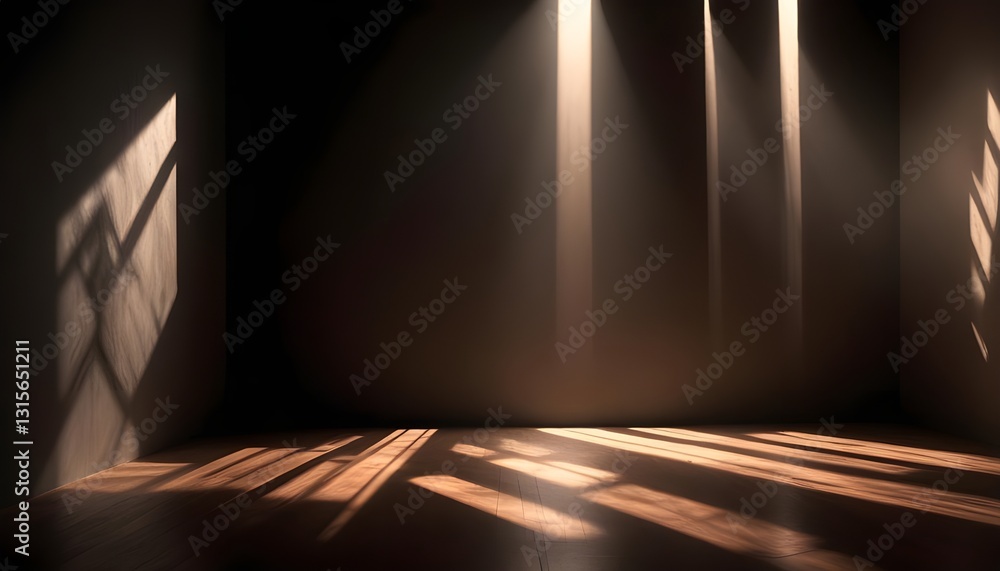 Poster An abstract background with dramatic light and shadow effects, creating a mysterious and intriguing atmosphere