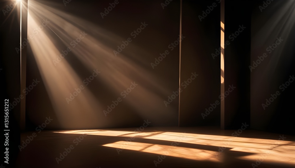 Aufkleber An abstract background with dramatic light and shadow effects, creating a mysterious and intriguing atmosphere