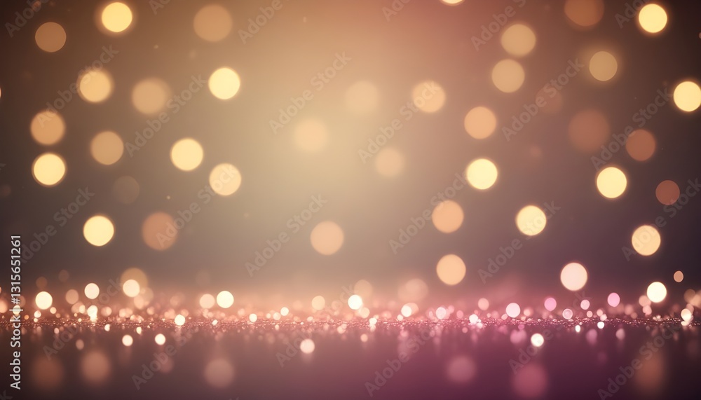 Poster An abstract background with soft and romantic bokeh light effects