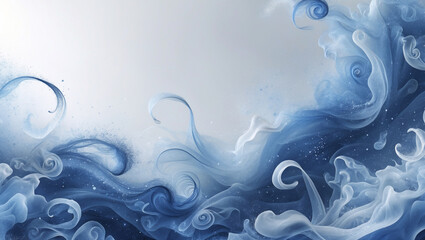 Abstract blue background with waves