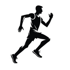 Dynamic Runner Silhouette
