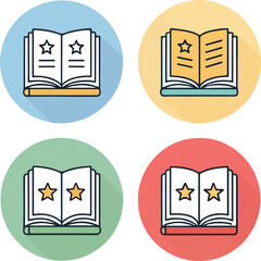 Books Icons Set – Editable Stroke, Library, Reading, Education, Knowledge