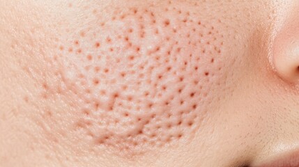 Fototapeta premium Pimple on Asian skin.