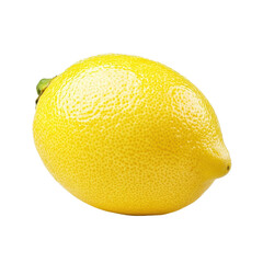 Fresh and vibrant lemon on a transparent background