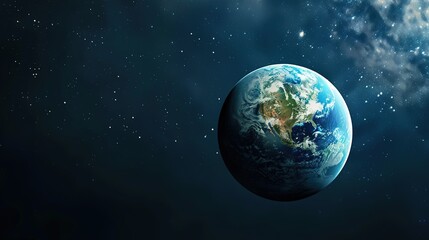 Fototapeta premium Simple Background of Earth Day: Tracing the Source from the Germination of Ideas to Global Actions