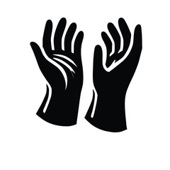 Obraz premium Medical Gloves Silhouette