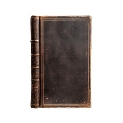 Fototapeta premium Vintage leather-bound book with ornate spine detailing