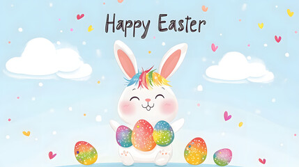 easter, bunny, rabbit, holiday, toy, animal, eggs, egg, hare, spring, celebration, pink, basket, decoration, object, chocolate, isolated, baby, gift, soft, seasonal, fur, children, colorful, stuffed