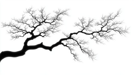 Fototapeta premium Creating a seamless abstract tree branch design in high-fidelity environment