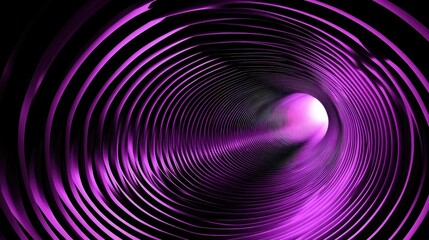 Abstract Purple Spiral Tunnel