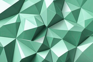 Chic Mint Green Polygonal Vector Design for Fashion Collections and Presentations