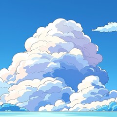 Cumulus Cloudscape for Ocean View.