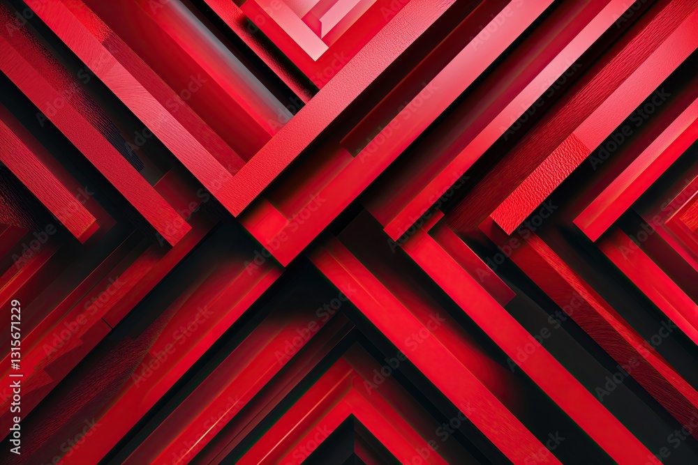 Poster dynamic red geometric abstract background for modern digital design