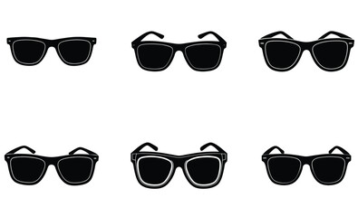 Wayfarer Sunglasses silhouette vector