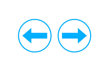 進むと戻るの矢印ボタンアイコン