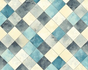 Fototapeta premium Vintage patterned tile floor