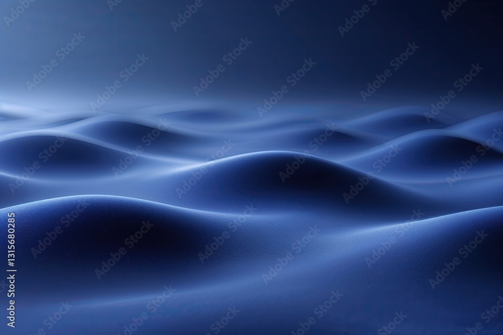 Poster Serene Indigo Gradient Abstract Background with Soft Blurred Depth