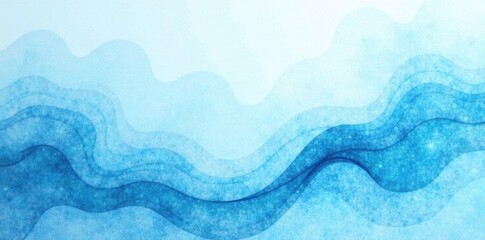 Fototapeta premium Light blue abstract watercolor background with subtle wave patterns, texture, gentle, light blue