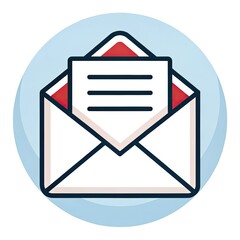 vector illustration of mail envelope with message