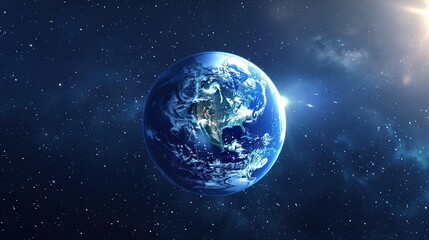 Fototapeta premium Modern Background of Earth Day: The New Look of Environmental Protection Driven by Technology and Concepts