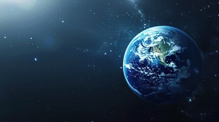 Obraz premium Modern Background of Earth Day: The New Look of Environmental Protection Driven by Technology and Concepts