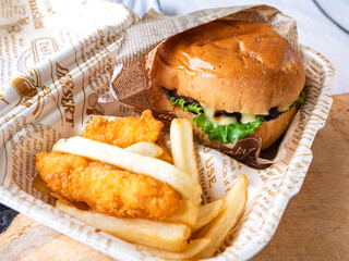 チーズバーガーセット