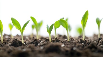 A mesmerizing 4K timelapse of young sprouts pushing through the earth, revealing the beauty of nature growth.
