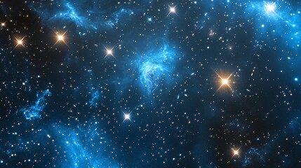 Fototapeta premium A Mesmerizing Space Scene of Stars and Cosmic Swirl