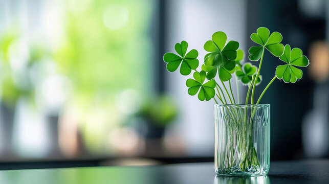 Zoom Background with St. Patrick's Day decorations