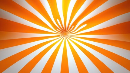 Obraz premium Orange and white radial tunnel background