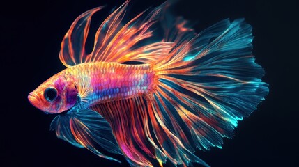 Fototapeta premium Dynamic motion poster with animated typography, digital glitch effects