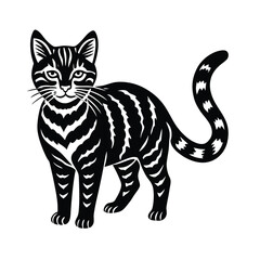 vector illustration of a cat