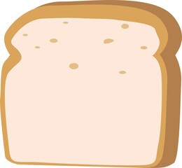 Cartoon-Style Toast with Butter
