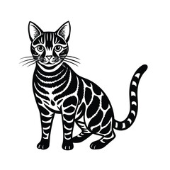 vector illustration of a cat
