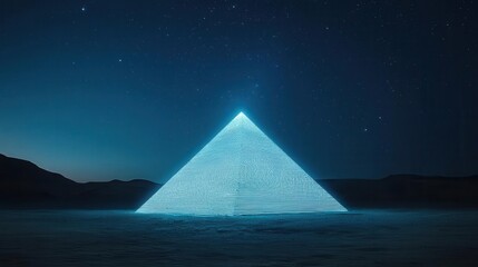 Fixedrate bond certificates shaped into a glowing pyramid under a starry sky, fixedrate bonds, longterm reliability and growth