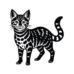 vector illustration of a cat