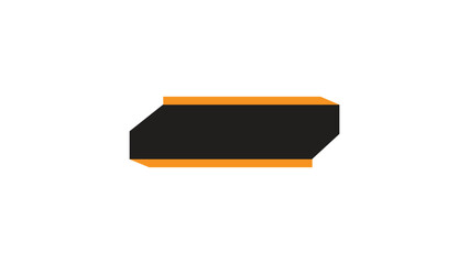 Simple gaming text box design, text box for video editing, text banner for overlay