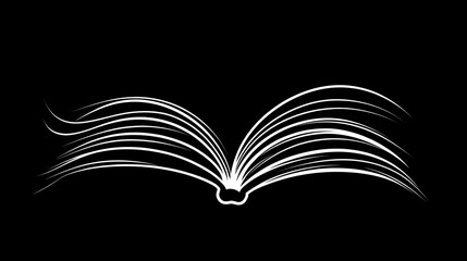 Open Book Silhouette