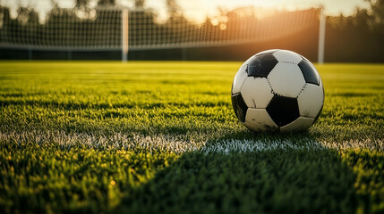 Obraz premium The Game Begins A Soccer Moment Captured