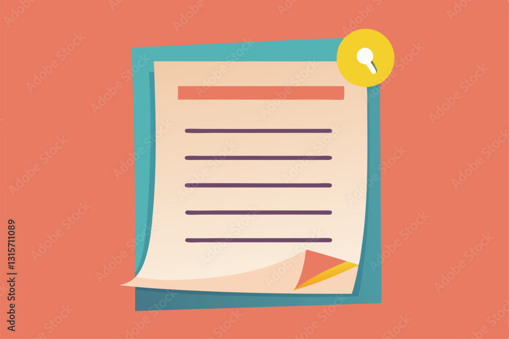 Aufkleber the reminder sheet highlights key tasks with bullet points and is securely pinned for visibility, re
