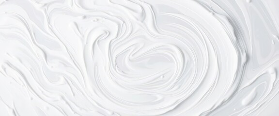 Abstract swirling white paint splash, dynamic texture, graphics, watercolour