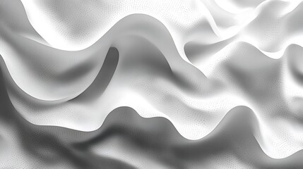 Fototapeta premium White fabric drapes, soft folds, studio backdrop, elegant texture